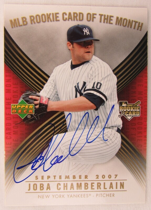 2007 Upper Deck Joba Chamberlain ROM-6  Signed Auto Autographed Card