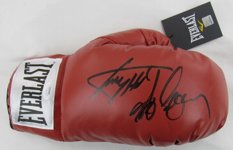 Larry Holmes Gerry Cooney Signed Auto Autograph Right Everlast Boxing Glove JSA WA991351