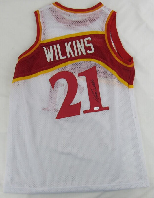 Dominique Wilkins Signed Auto Autograph Hawks Jersey JSA AG46979