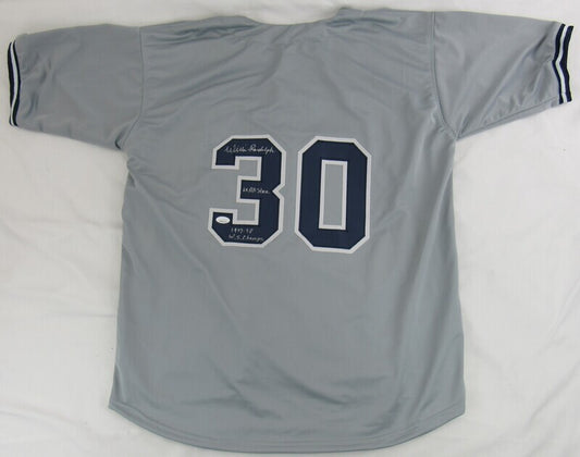 Willie Randolph Signed Auto Autograph Replica Yankees Jersey w/ Insc JSA Witness