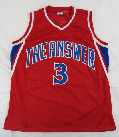 Allen Iverson Signed Auto Autograph The Answer Custom Jersey JSA Witness