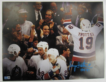 Bryan Trottier Signed Auto Autograph Photo 11x14 Steiner Hologram A115818