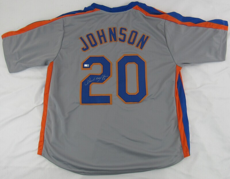 Howard Johnson Signed Auto Autograph Replica Mets Jersey Steiner Hologram III