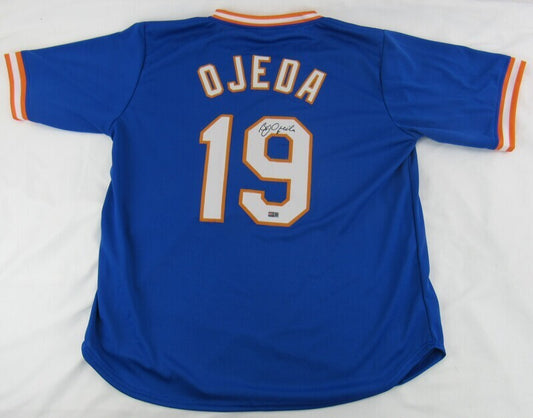 Bob Ojeda Signed Auto Autograph Replica Mets Jersey Steiner Hologram I