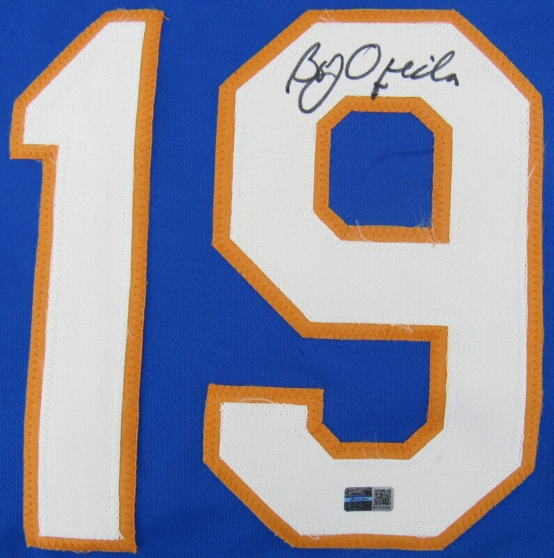 Bob Ojeda Signed Auto Autograph Replica Mets Jersey Steiner Hologram I