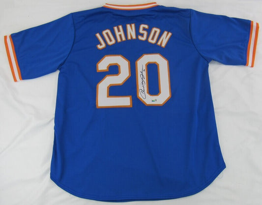 Howard Johnson Signed Auto Autograph Replica Mets Jersey Steiner Hologram