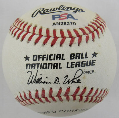 Hank Aaron Signed Auto Autograph Baseball PSA AN28370