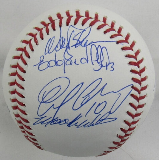 Mookie Wilson Dwight Gooden Howard Johnson +4 Signed Auto Autograph Rawlings Old Timers Day Baseball