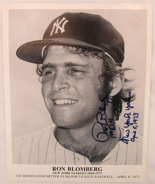 Ron Blomberg Signed Auto Autograph 8x10 Photo