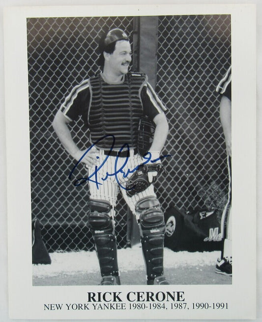 Rick Cerone Signed Auto Autograph 8x10 Photo