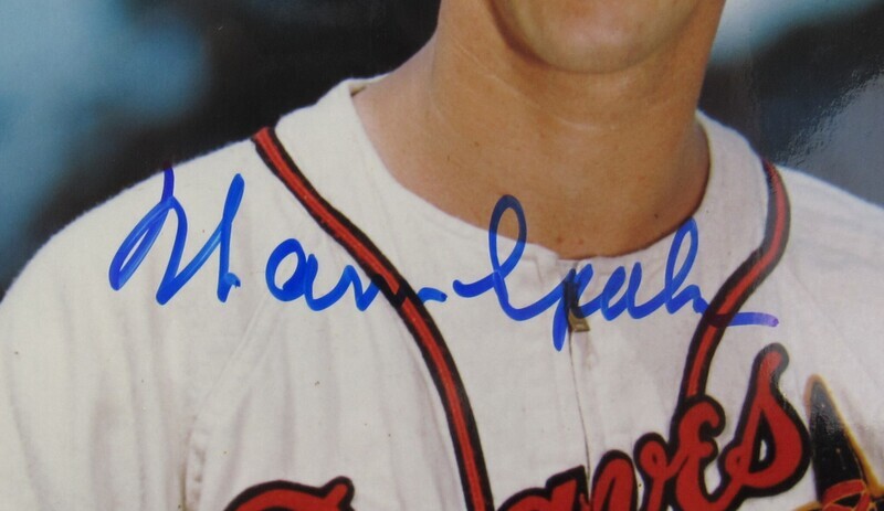 Warren Spahn Signed Auto Autograph 8x10 Photo JSA AQ68257