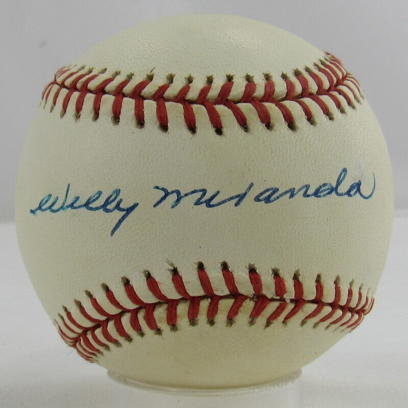 Willy Miranda Signed Auto Autograph Rawlings Baseball JSA AQ68329