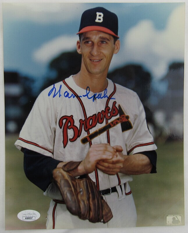 Warren Spahn Signed Auto Autograph 8x10 Photo JSA AQ68257