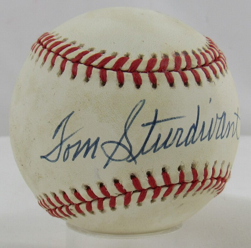 Tom Sturdivant Signed Auto Autograph Rawlings Baseball JSA AQ68289