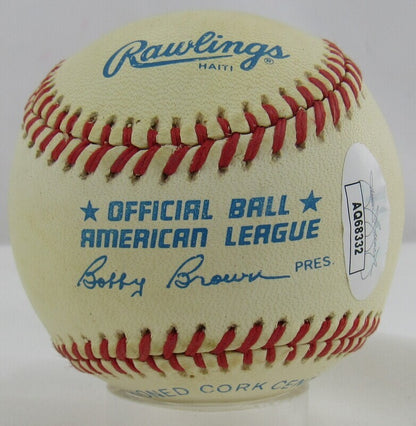 Bob Feller Signed Auto Autograph Rawlings Baseball JSA AQ68332