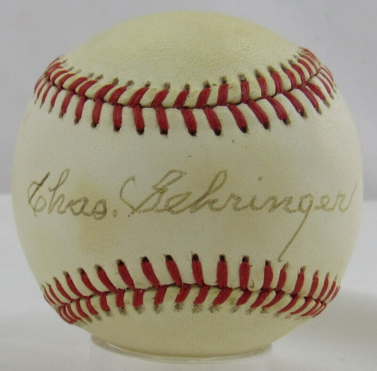 Charlie Gehringer Signed Auto Autograph Rawlings Baseball JSA AQ68307