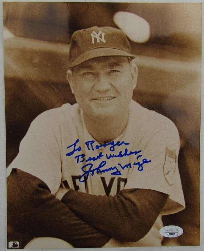 Johnny Mize Signed Auto Autograph 8x10 Photo JSA AQ68205