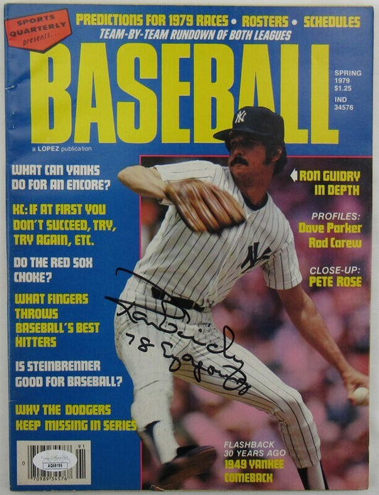 Ron Guidry Signed Auto Autograph Baseball Magazine Spring 1979 Issue JSA AQ68195