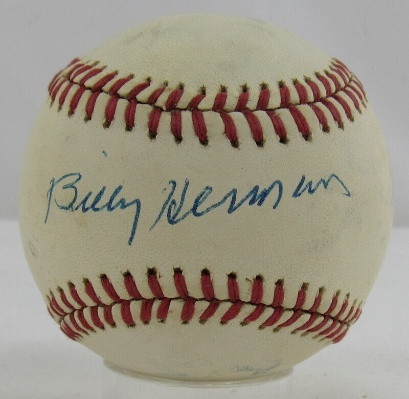 Billy Herman Signed Auto Autograph Rawlings Baseball JSA AP97895