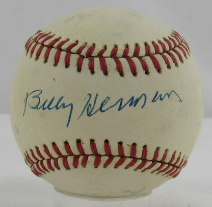 Billy Herman Signed Auto Autograph Rawlings Baseball JSA AP97895