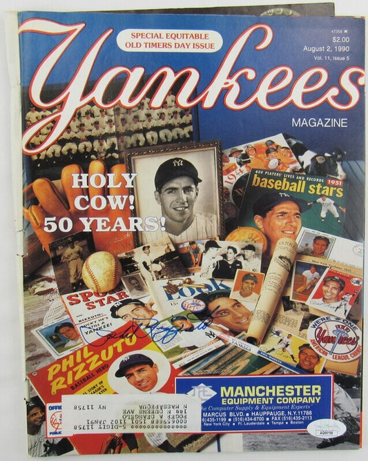 Phil Rizzuto Signed Auto Autograph Yankees Magazine 8/2/90 Issue JSA AQ68198
