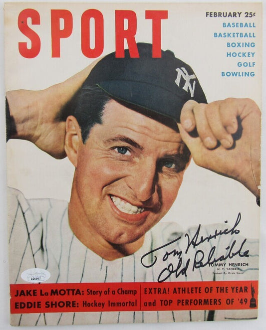 Tom Henrich Signed Auto Autograph Baseball Magazine February Issue JSA AQ68197