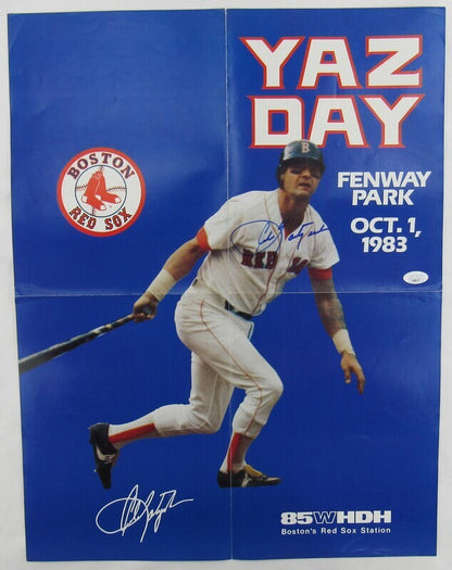 Carl Yastrzemski Signed Auto Autograph Yaz Day 17x22 Poster JSA AQ68157