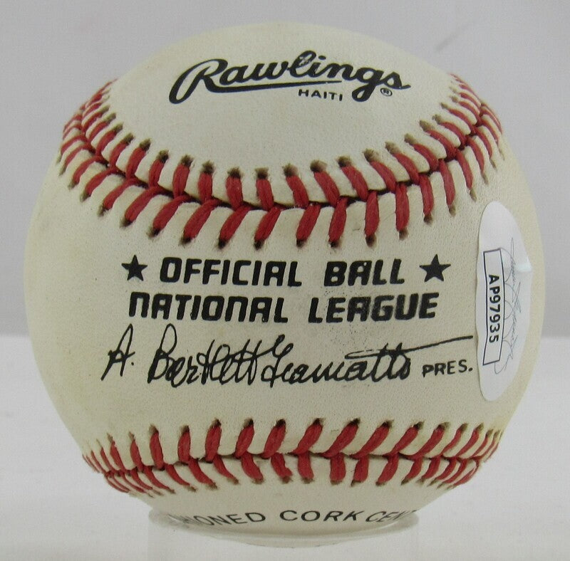 Enos Slaughter Signed Auto Autograph Rawlings Baseball JSA AP97935