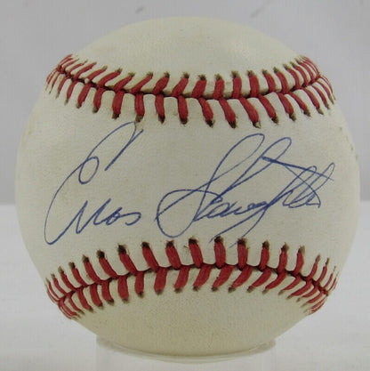 Enos Slaughter Signed Auto Autograph Rawlings Baseball JSA AP97935