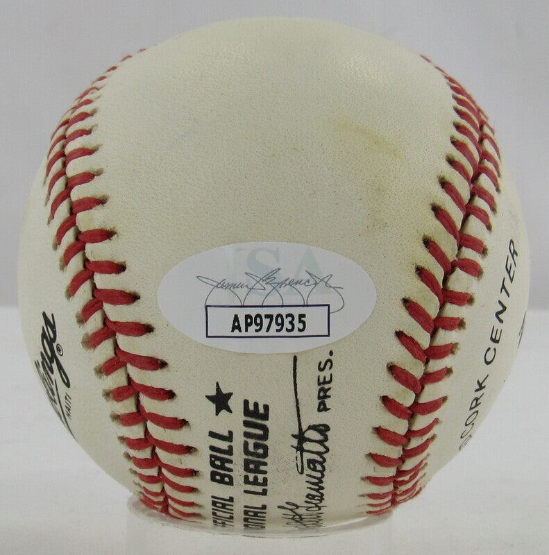 Enos Slaughter Signed Auto Autograph Rawlings Baseball JSA AP97935