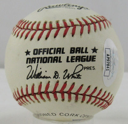 Robin Roberts Billy Herman Gil McDougald Rick Ferrell Ray Dandridge Signed Auto Autograph Rawlings Baseball JSA AP97841