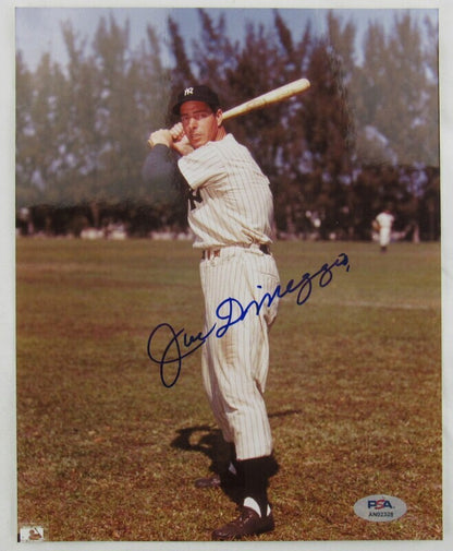 Joe DiMaggio Signed Auto Autograph 8x10 Photo PSA/DNA AN02328 PSA 10 Signature