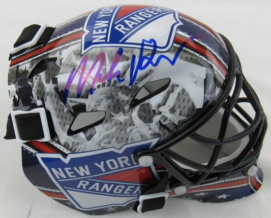 Mike Richter Signed Auto Autograph Rangers Mini Helmet JSA Witness