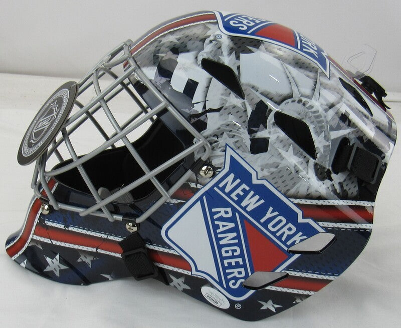 Mike Richter Signed Auto Autograph Rangers Replica Helmet JSA Witness