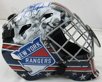 Mike Richter Signed Auto Autograph Rangers Replica Helmet JSA Witness