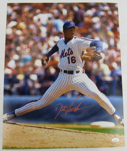 Dwight Gooden Signed Auto Autograph 16x20 Photo JSA Witness II