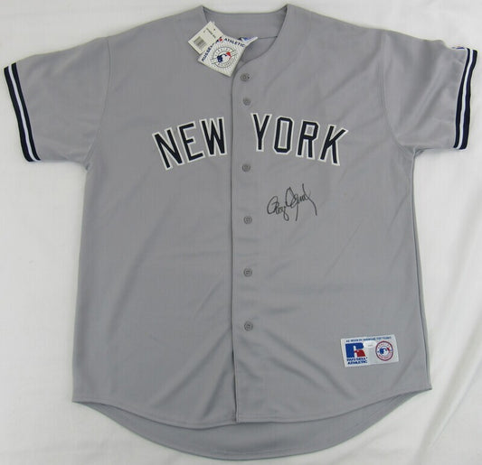 Roger Clemens Signed Auto Autograph Replica Yankees Jersey JSA AP96953
