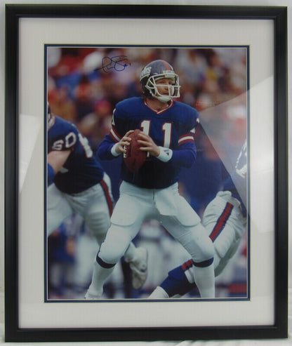 Phil Simms Signed Auto Autograph Framed 16x20 Photo JSA AQ68432