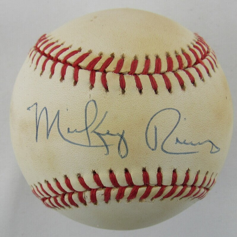 Mickey Rivers Signed Auto Autograph Rawlings Baseball B92