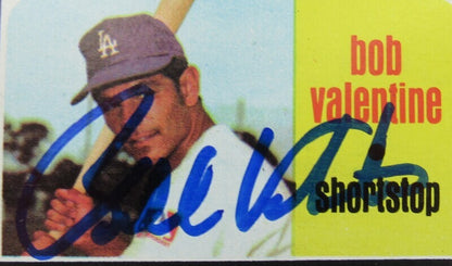 1971 Topps Bobby Valentine #188 Signed Auto Autograph Rookie Topps Card