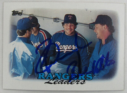 1988 Topps Dual Signed Bobby Valentine Pete Incaviglia #201 Signed Auto Autograph Topps Card