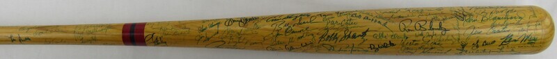 Yankees HOF & Stars 124 Signed Auto Autograph Rawlings Baseball Bat JSA LOA XX85207