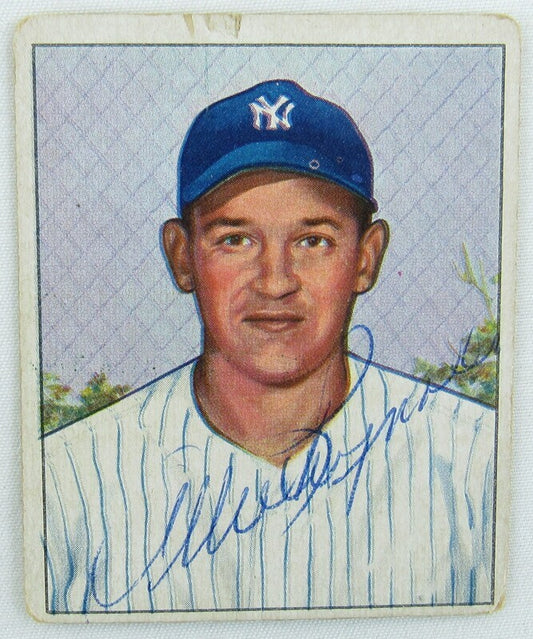 1950 Bowman Allie Reynolds #138 Signed Auto Autograph Card