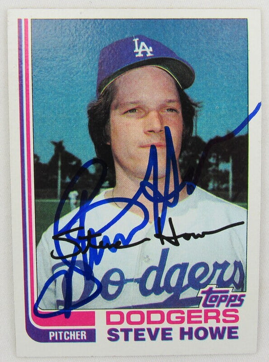 1982 Topps #14 Steve Howe Signed Auto Autograph Card