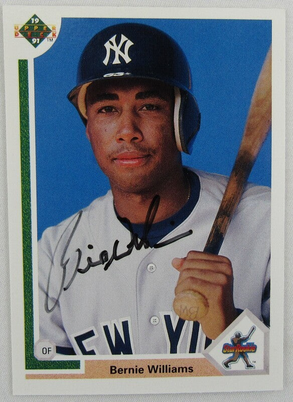 1991 Upper Deck #11 Bernie Williams Signed Auto Autograph Card