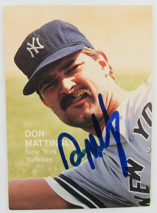 1988 Action Superstars Broder Don Mattingly #41 Signed Auto Autograph Card