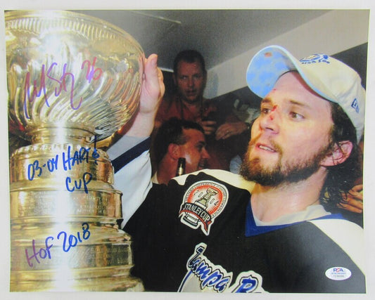 Martin St. Louis Signed Auto Autograph 11x14 Photo PSA 1C96566