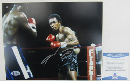 Sugar Ray Leonard Signed Auto Autograph 8x10 Photo Beckett Hologram