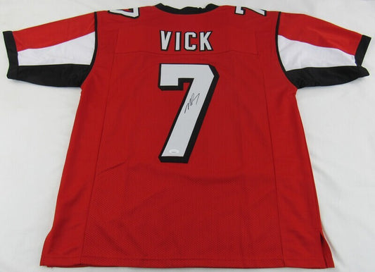 Michael Vick Signed Auto Autograph Replica Falcons Jersey JSA Witness