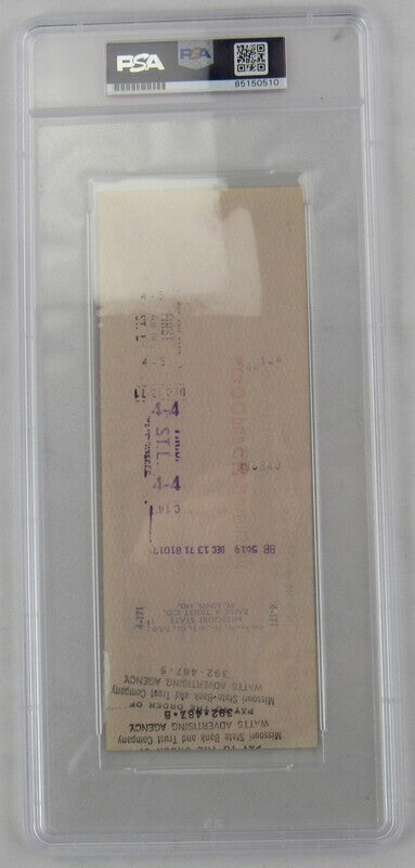 Stan Musial Signed Auto Autograph Cancelled Check Dated 12/5/71 PSA/DNA Encapsulated